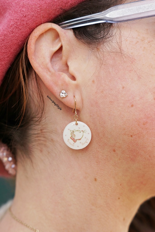 Winnipeg Style, Disney Aristocats Marie earrings, Modern Japan Design by Loft